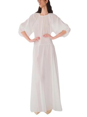 Matin Studio Inverted Pleat Dress White NWT Aus 6/ US 2